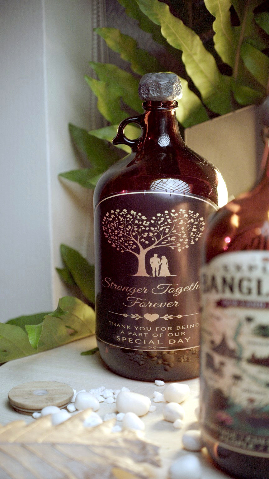 Timeless Love – Romantic Glass Bottle
