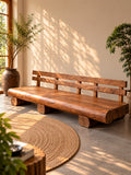 Mahogany wood sofa